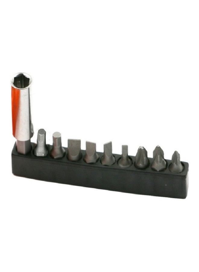 NIBEMINENT 20-In-1 Manual Ratchet Screwdriver Wrench Set Black/Red - Image 2