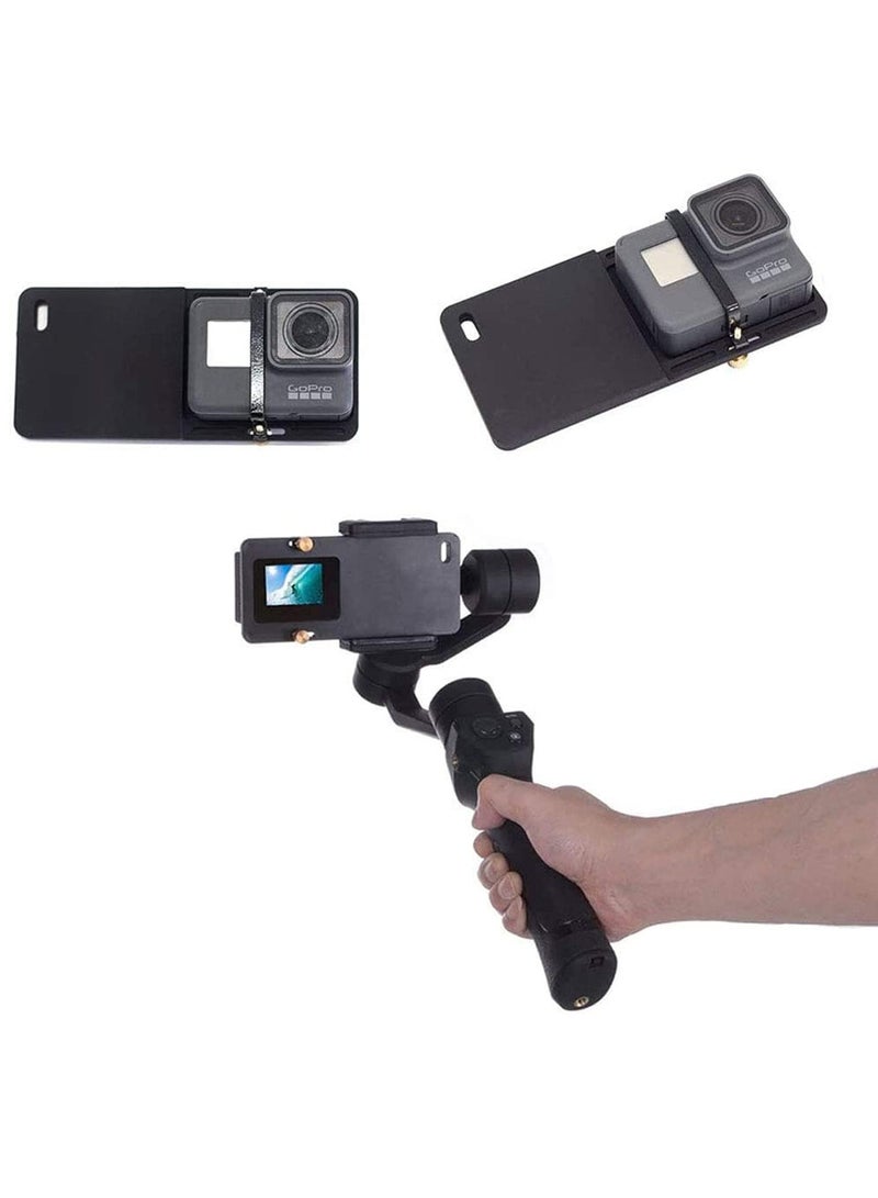 Switch Mount Board Plate for GoPro Hero 7 6 5 4 3 and Xiaomi Yi 4K Action Camera for DJI OSMO Mobile 2 1 Zhiyun Smooth C Smooth Q 4 3 2 Handheld Gimbal Stabilizers Accessories  - Image 1