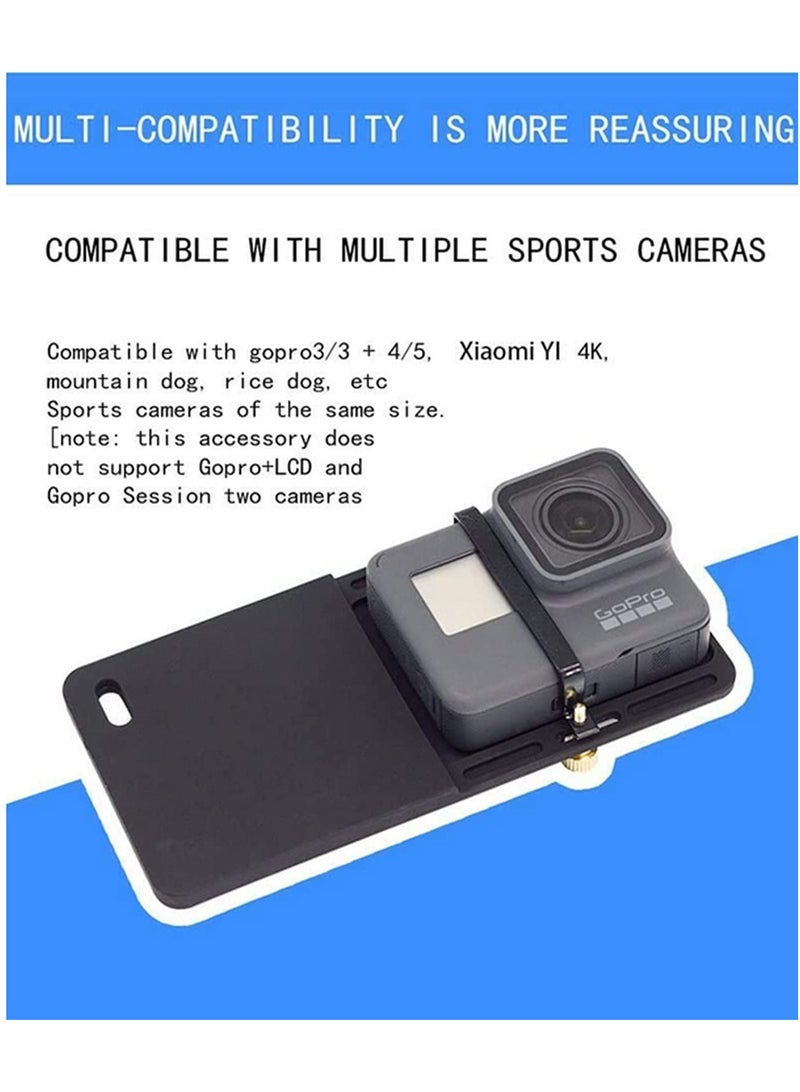 Switch Mount Board Plate for GoPro Hero 7 6 5 4 3 and Xiaomi Yi 4K Action Camera for DJI OSMO Mobile 2 1 Zhiyun Smooth C Smooth Q 4 3 2 Handheld Gimbal Stabilizers Accessories  - Image 3
