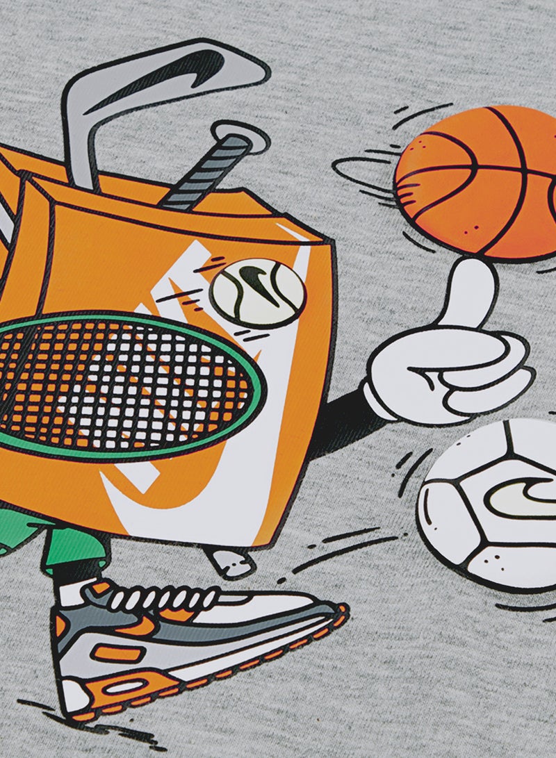 نايكي تيشيرت رسومات للأطفال رياضي فضفاض - Image 3