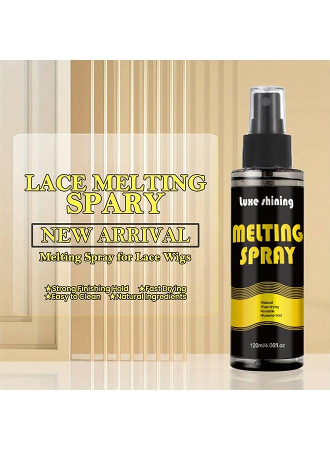 WodeMate Melting Spray,Thin Silicone Hair Replacement Adhesive, Long Lasting Fixation For Poly And Lace Wigs, 3-4 Weeks, Wigs, Wig Systems, Invisible, Waterproof Adhesive, 120ML - Image 3