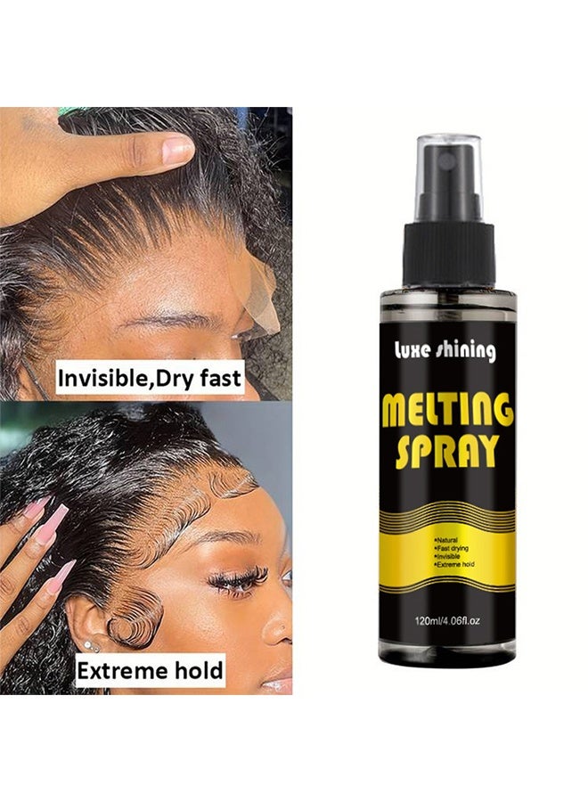 WodeMate Melting Spray,Thin Silicone Hair Replacement Adhesive, Long Lasting Fixation For Poly And Lace Wigs, 3-4 Weeks, Wigs, Wig Systems, Invisible, Waterproof Adhesive, 120ML - Image 1