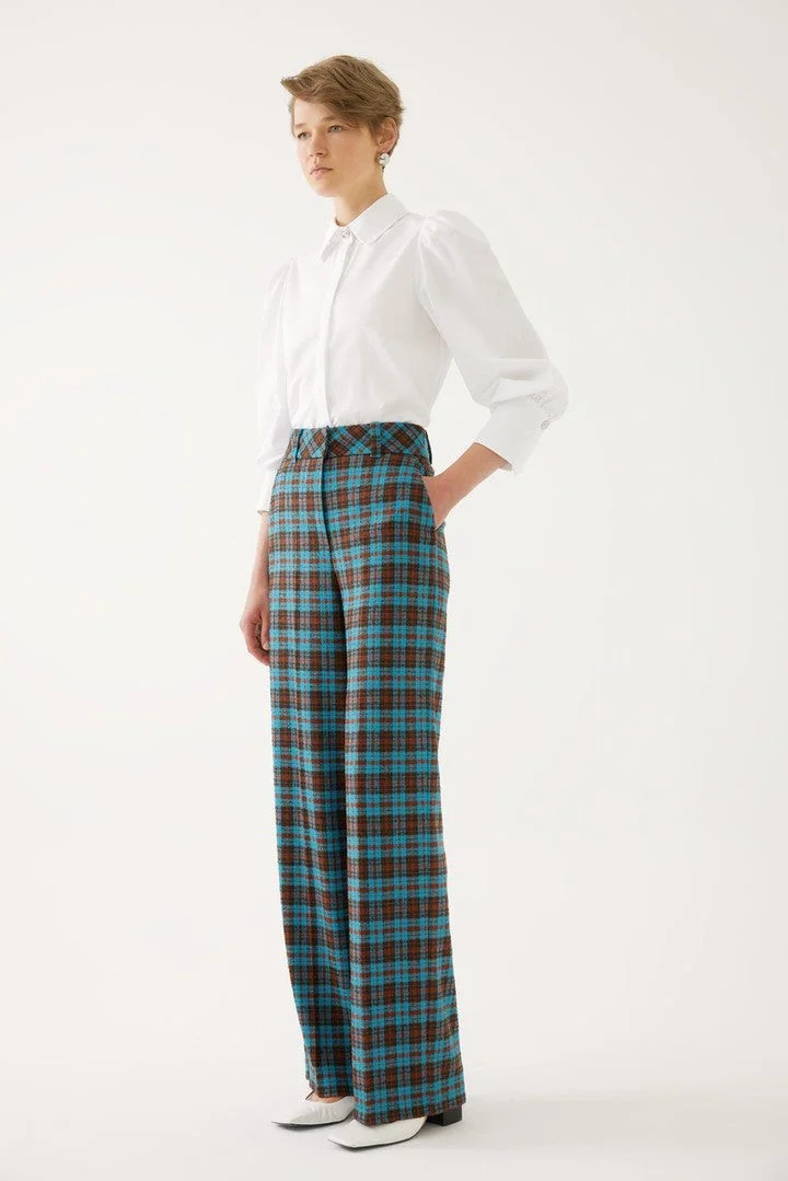 EXQUISE Plaid Trousers