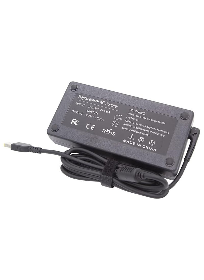 Generic - 170W UK Plug Charger AC Adapter For Lenovo 20V 8.5A USB Type-A for Thinkpad P50 P51 P52 P70 P71 W541 E440 E450 for Legion Y720-15 W540 Y7000P Y530 Y540 Y545 ADL170NLC2A 45N0372 45N0487 - Image 1
