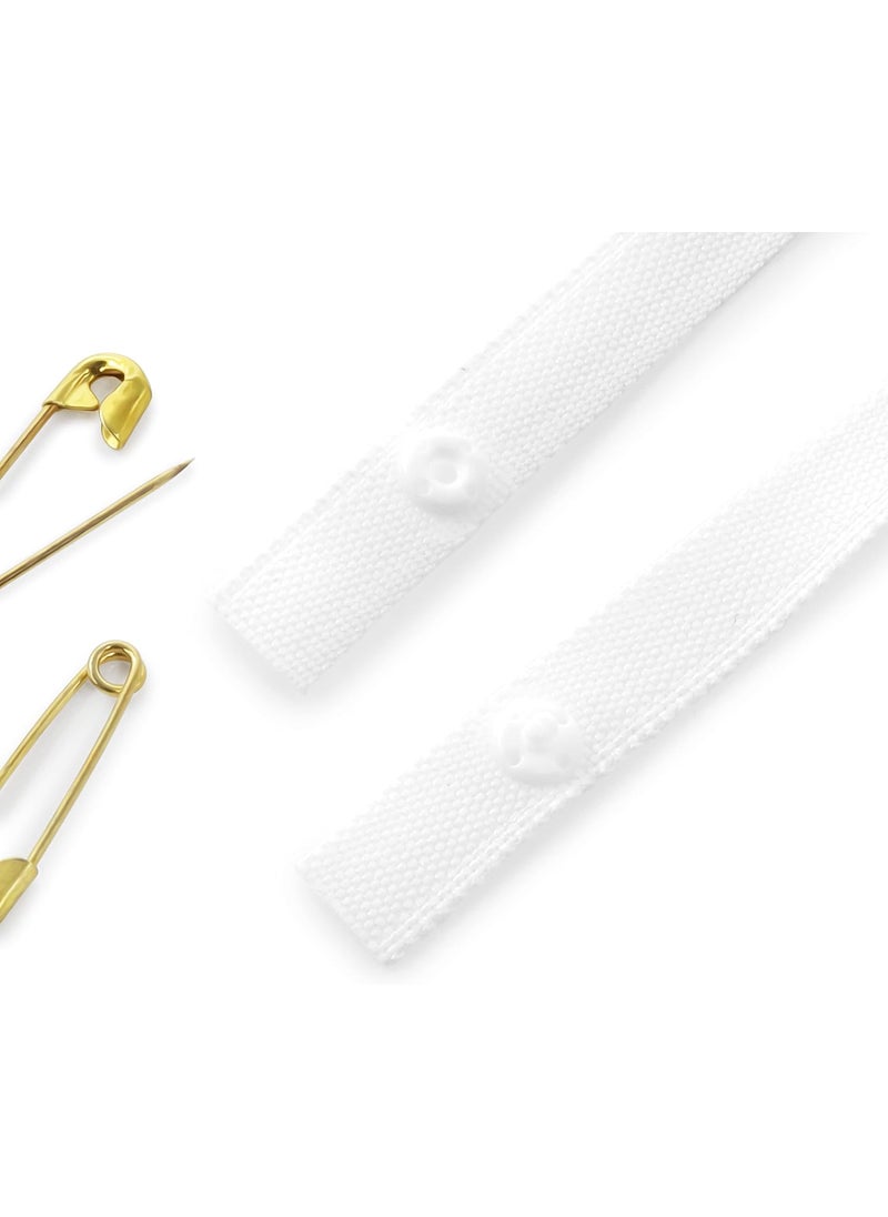 Dritz Dritz Shoulder Strap Guards with Safety Pins 1 Pair White  - Image 2