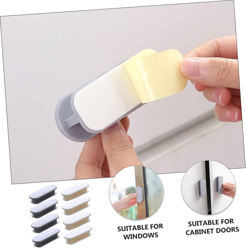 KPNG Self-Stick Instant Cabinet Drawer-Humanity Handle Helper Auxiliary for Kitchen Cabinet Knobs, Window Sliding Door-Wardrobe Push Pull Helper Stick-on Handles (Black, Pack of 2) - Image 5