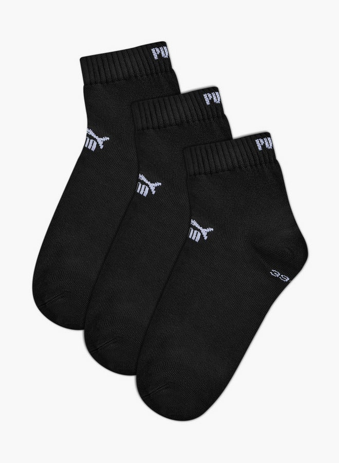 PUMA Men's Logo Print Ankle Length Socks - Set of 3 - Image 1