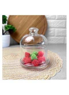 Generic Basic Glass Dates 3 Bowls -(9cm) 230ml + Wooden Tray  - Image 4