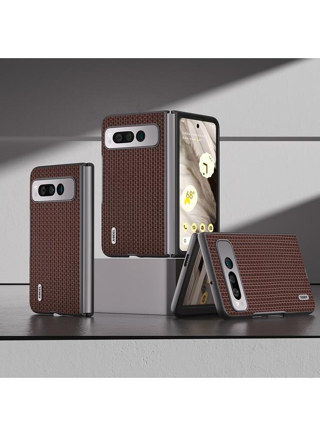 اس-توب جراب هاتف Google Pixel Fold من ABEEL مصنوع من الجلد الأصلي الفاخر - Image 1