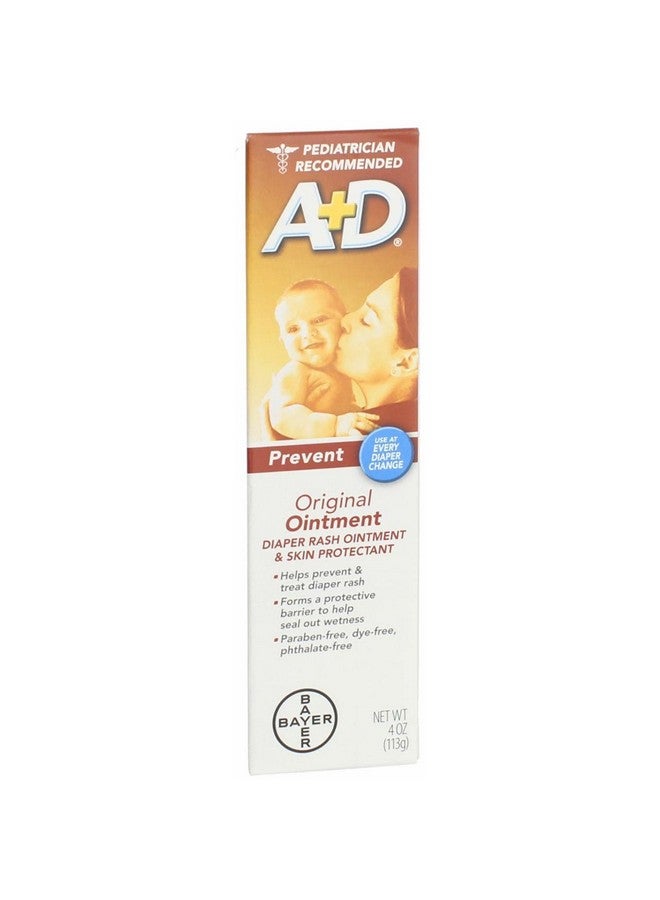 A + D مرهم طفح الحفاضات من A&D واقي للبشرة الأصلي - 4 أونصات، عبوة من 4 - Image 4