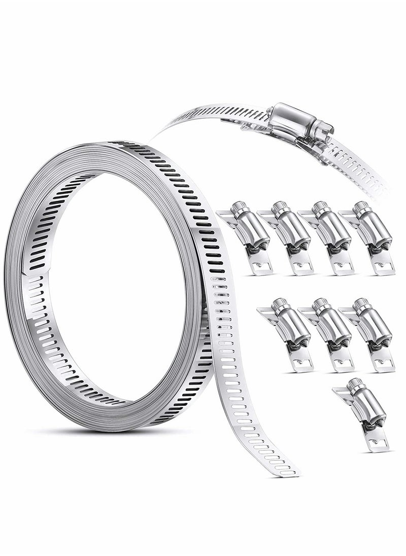 Excefore Clamps Hose Stainless Steel Worm Clamp  - Image 1