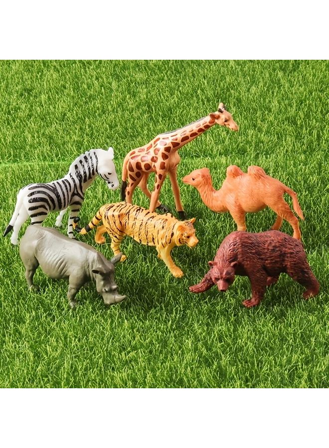 12 Piece Wildlife Animal Figures Set Realistic Plastic Miniature Toys Educational Playset - Image 5