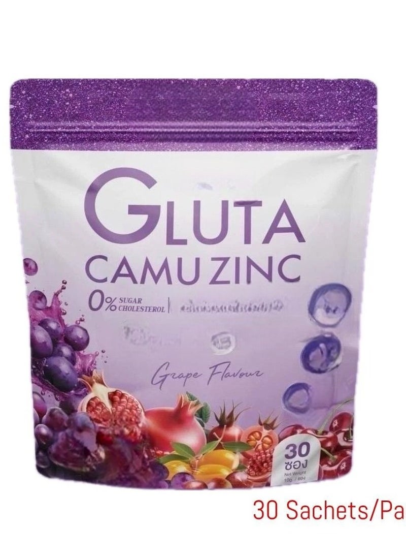 MANEES Manee Gluta Camu Zinc Anti-Aging Smooth Skin Supports Healthy 30 Sachets 