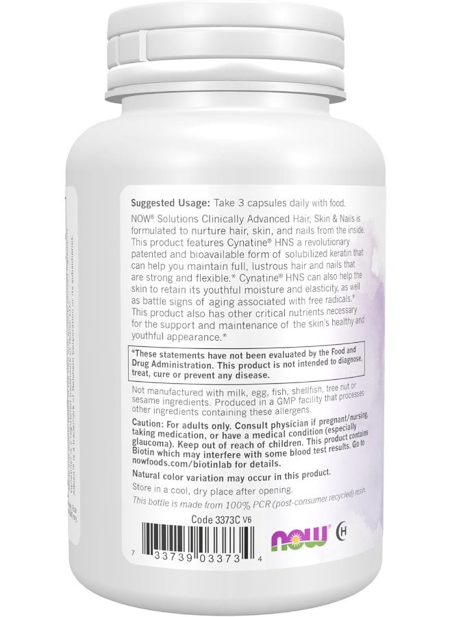 Now Foods Hair, Skin & Nail - 90 Veg Capsules - Image 3