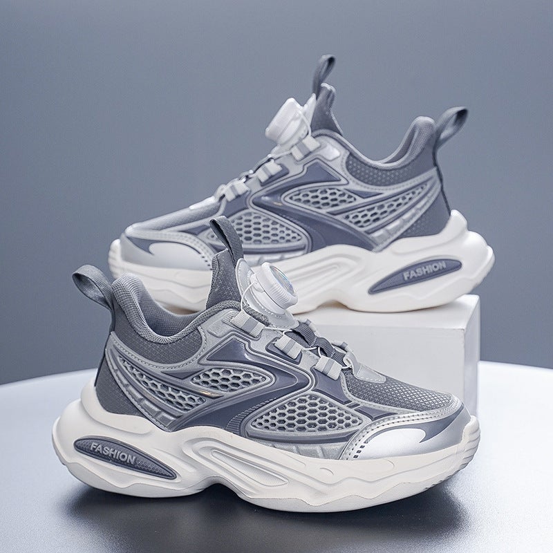 Children'S Shoes For Boys And Girls Sneaker 2024 Autumn New Waterproof Leather Men'S And Women'S Big Children'S Soft Bottom Sneaker - Image 4