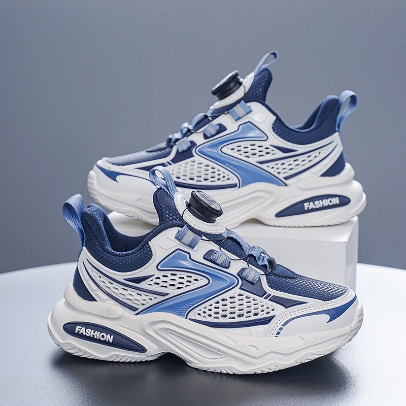Children'S Shoes For Boys And Girls Sneaker 2024 Autumn New Waterproof Leather Men'S And Women'S Big Children'S Soft Bottom Sneaker - Image 5