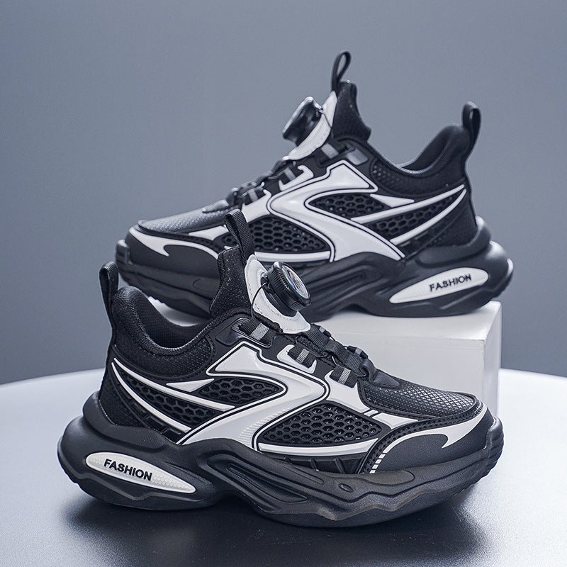 Children'S Shoes For Boys And Girls Sneaker 2024 Autumn New Waterproof Leather Men'S And Women'S Big Children'S Soft Bottom Sneaker - Image 3