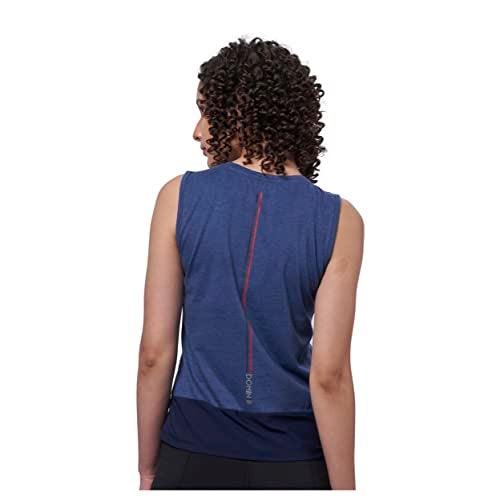 DOMIN8 Women Slim Fit Breathable Poly Cotton Tank Top with Mesh Panel at Bottom | Stylish Tops | Soft & Comfortable Tshirts | Regular Tshirt for Gym, Running - Image 4