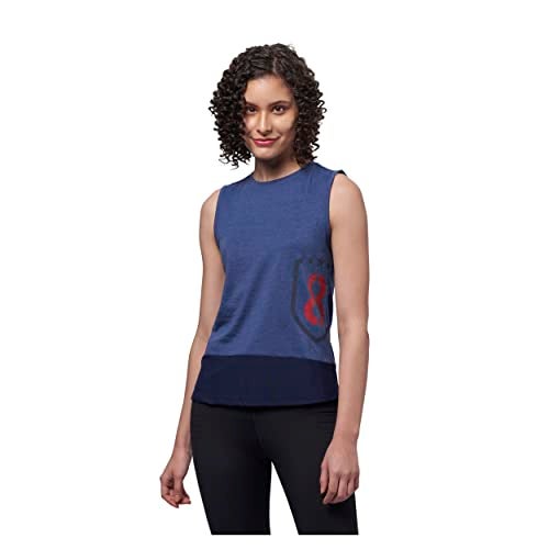DOMIN8 Women Slim Fit Breathable Poly Cotton Tank Top with Mesh Panel at Bottom | Stylish Tops | Soft & Comfortable Tshirts | Regular Tshirt for Gym, Running - Image 1