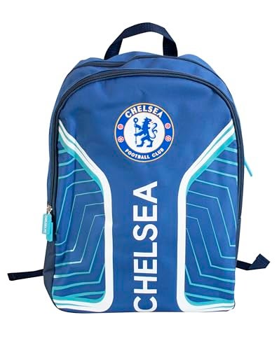 Hy-Pro HyPro Chelsea FC Official Soccer Backpack FS Licensed Football Bag for Kids Adults Fans Ideal for School Gym Outdoor Training - Image 1