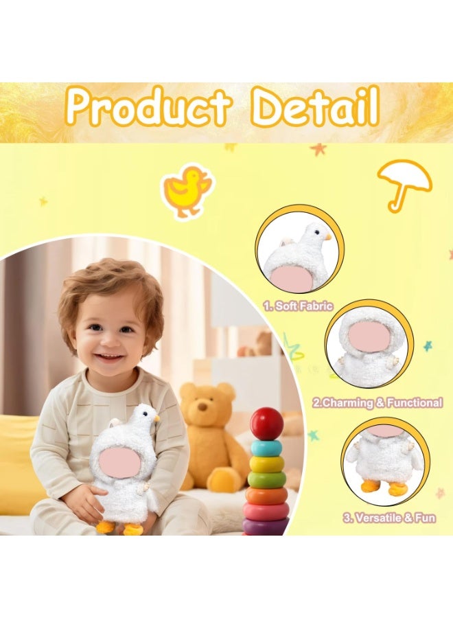 Doll Clothes for Labubu 17cm Dolls (No Doll) – Handmade Swan Outfit with Removable Accessories for labubu Designer Figures (Fits v1/v2/v3 Gen), Cotton Mix Roleplay Costume (Swan) - Image 2