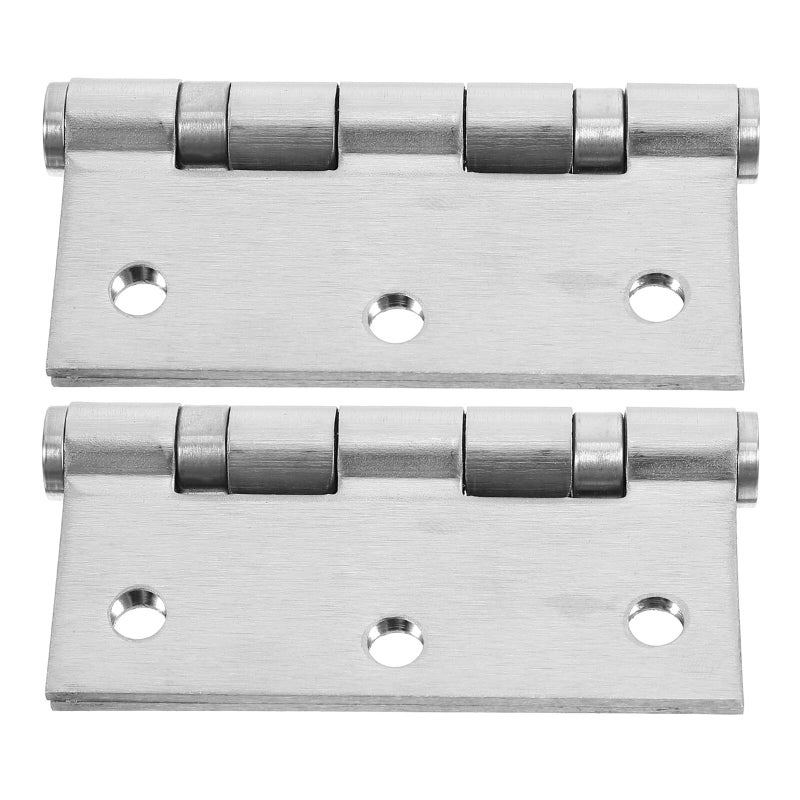 3 Inch Thick Stainless Steel Cabinet Hinges 2 Pieces Flat Open Kitchen Door Replacement - Image 2