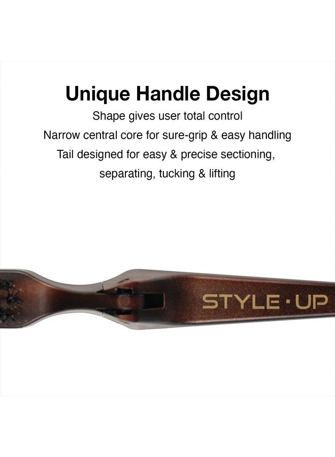 Olivia Garden Style-Up Teasing Foldable Hair Brush - 100% boar & ionic bristles STU-CO (Combo)… - Image 4