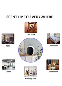 KASTWAVE Scent air Machine for Home, Smart Waterless Essential Oil Diffuser with Cold Air Diffusion Technology 100ML, Hotel Collection Diffuser for Large Room, Spa, Office Wall Mounted Scent Diffuser  - Image 4