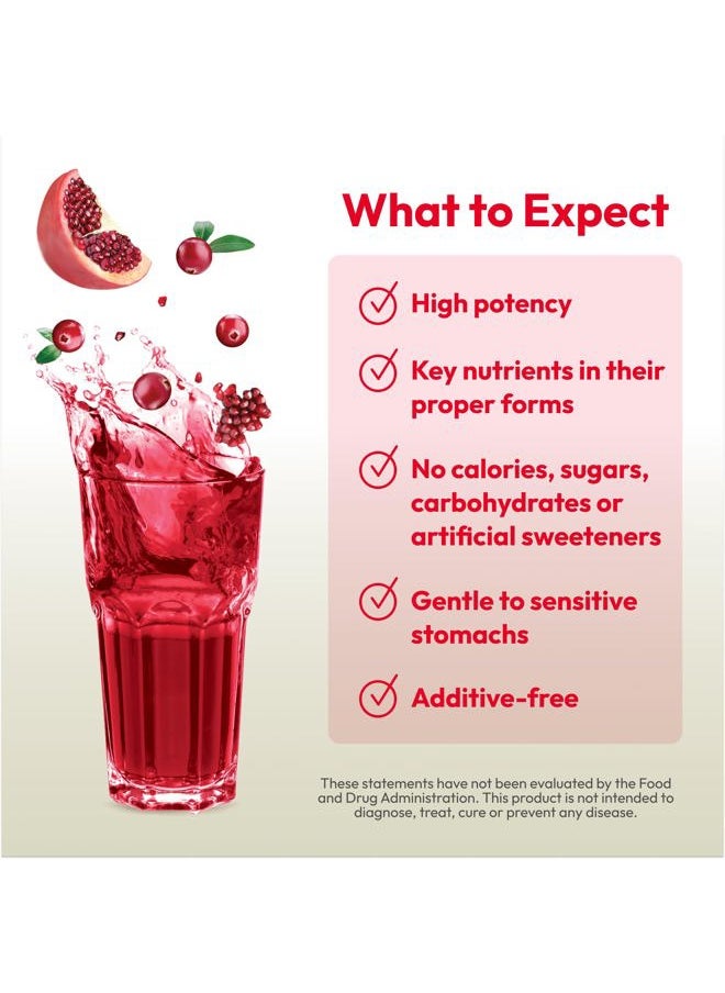 Andrew Lessman - Efficient C + Cranberry Benefits 30 Packets - Immune, Energy, Stress and Urinary Tract Support. Reinvention of The Vitamin C Drink. No Calories. No Sugar. No Carbs. Easy to Mix. - Image 1