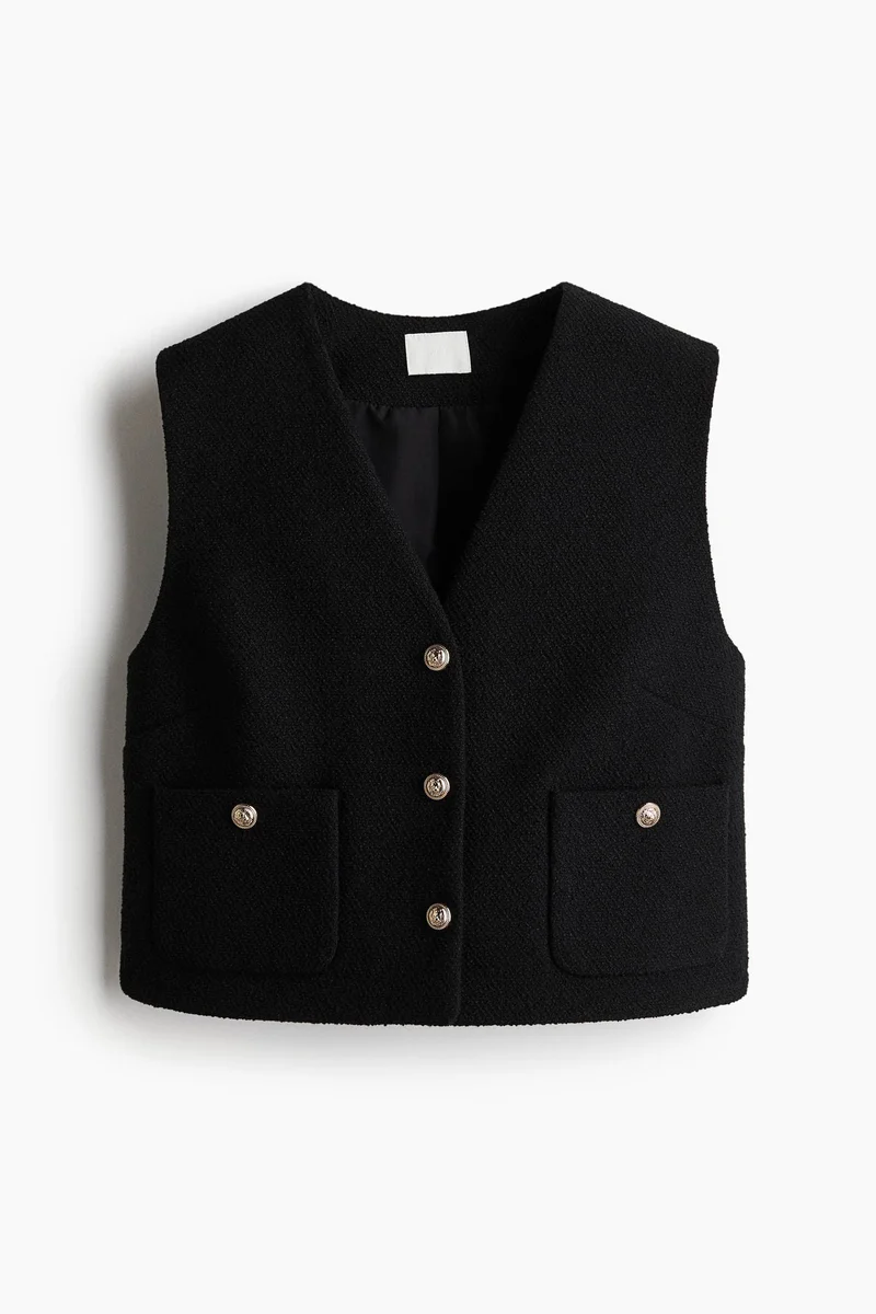 H&M Bouclé waistcoat
