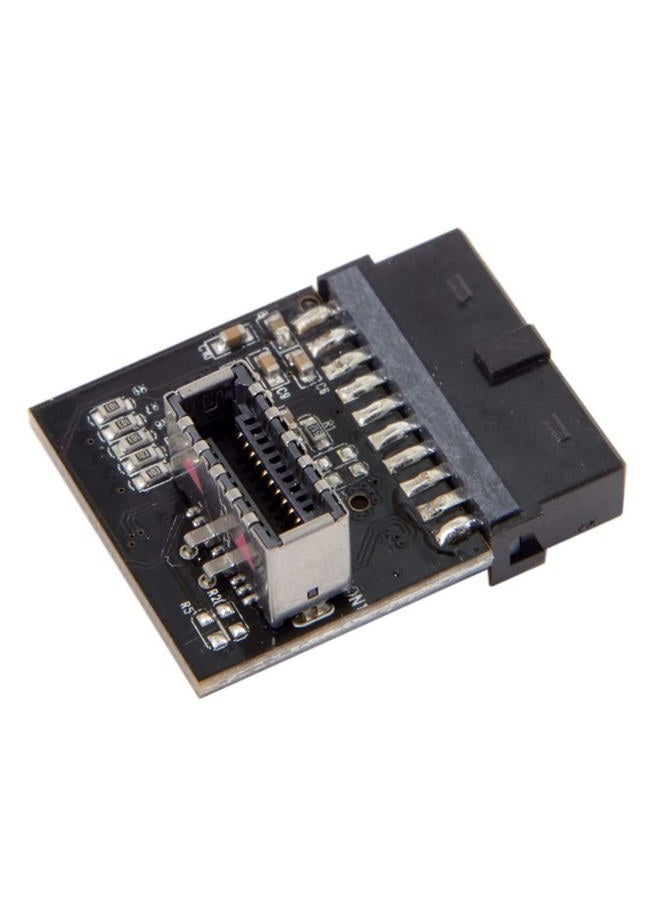 CY Type-E USB Header Adapter USB3.0 19pin 20pin Motherboard to USB3.1 Type-E 90 Degree Converter Front Chassis Type C Plug-in Port with EJ179V Chipset - Image 1