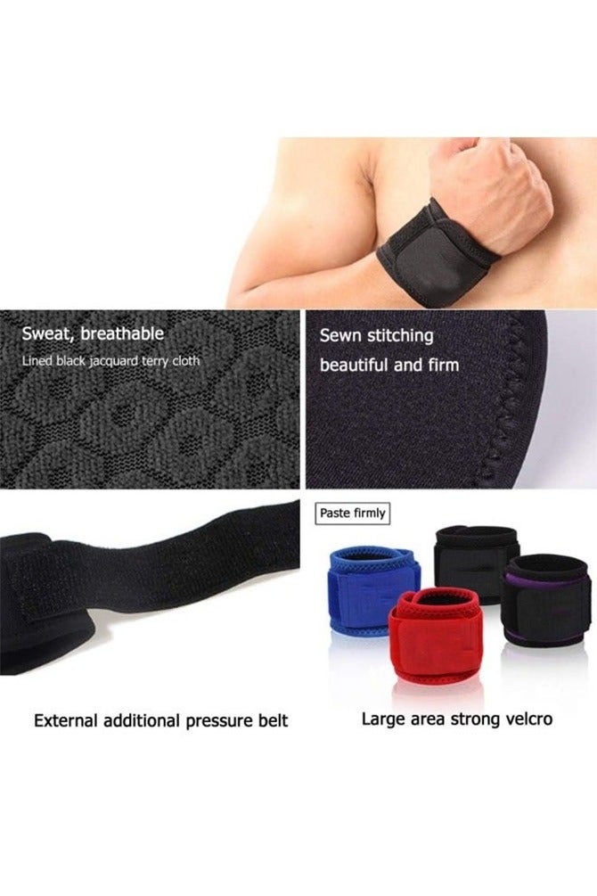 DW 2 Pack Wrist Brace, Wrist Support, Adjustable Wristband for Gym, Wrist Straps for Fitness Weightlifting, Wrist Wrap for Tendonitis, Carpal Tunnel Arthritis, Highly Elastic Wrist Wraps for Relief Wrist Pain(Black) - Image 4