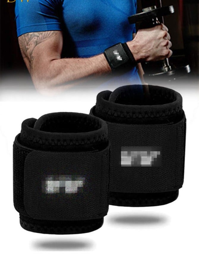 DW 2 Pack Wrist Brace, Wrist Support, Adjustable Wristband for Gym, Wrist Straps for Fitness Weightlifting, Wrist Wrap for Tendonitis, Carpal Tunnel Arthritis, Highly Elastic Wrist Wraps for Relief Wrist Pain(Black) - Image 1