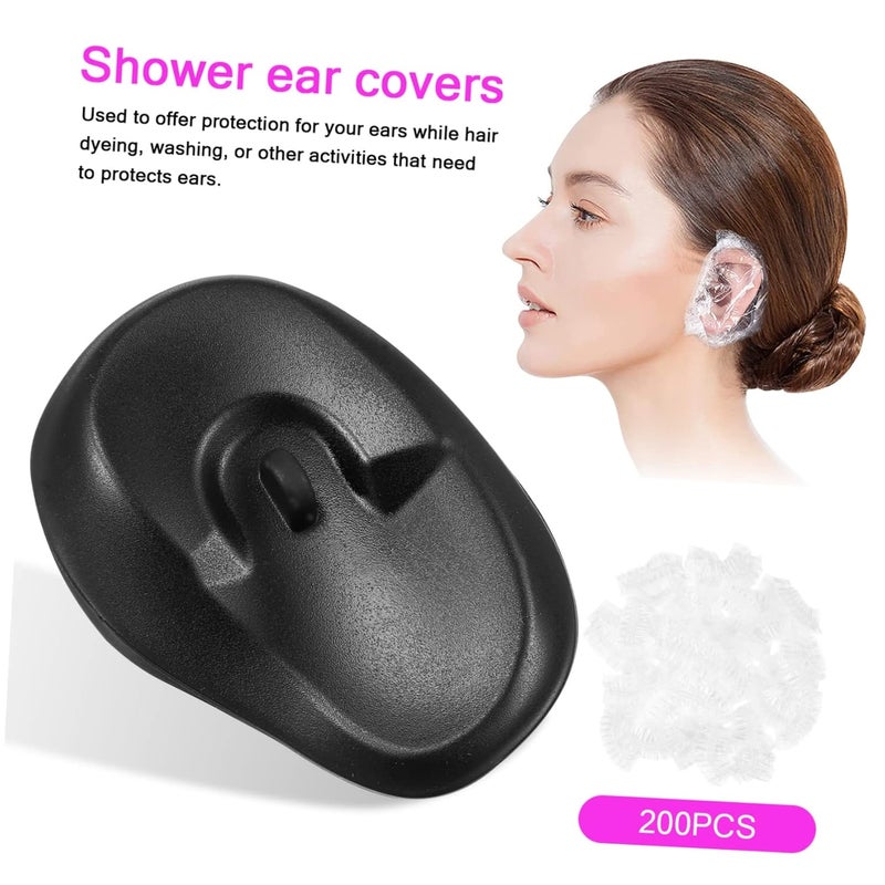 أغطية أذن مائية قابلة للتصرف 206 قطعة إكسسوارات شعر للحماية من الحرارة في الصالون - Image 5