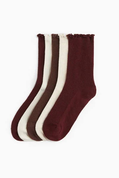 H&M 5-Pack Rib-Knit Socks