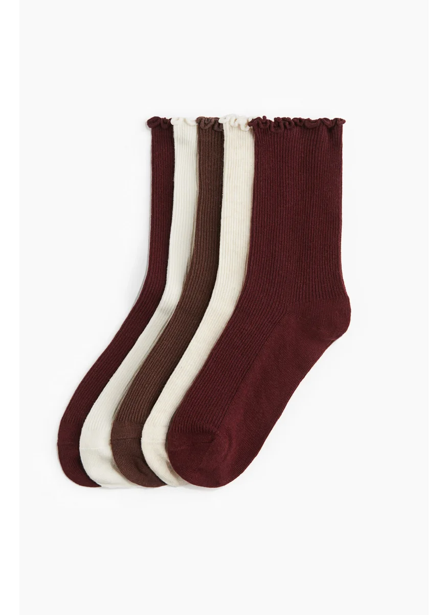 اتش اند ام 5-Pack Rib-Knit Socks