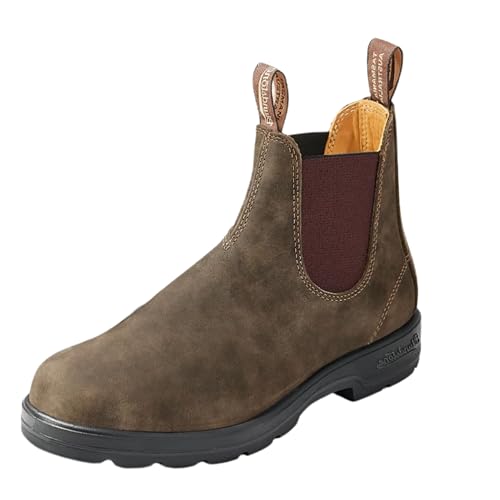 Blundstone 585 Unisex Classic Series Chelsea Boot for Men and Women with Shock Absorption and Premium Water Resistant Leather Rustic Brown 7 US Men 9 US Women 6 AU