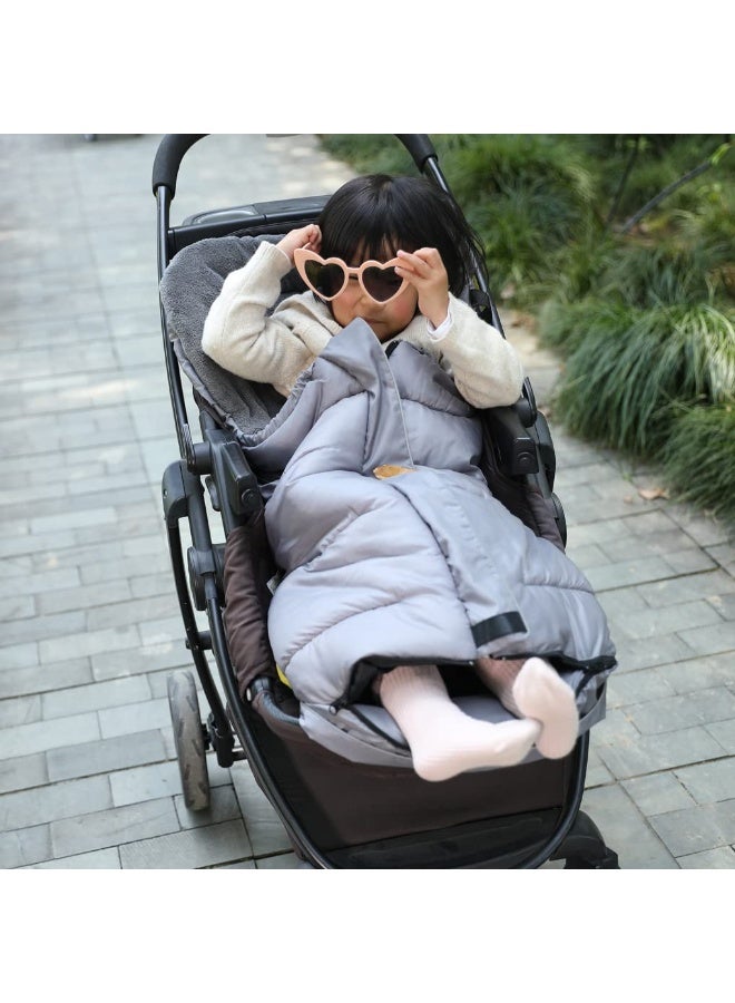 SUNDAY Anti-Kick Winter Blanket, Warm Cuddly Weather Resistant Baby Footmuff, Toddler Stroller Winter Cover Bunting Bag - Image 5