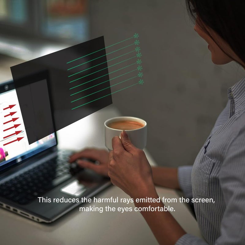 WELINC 26 Inch - 16:10 Aspect Ratio - Computer Privacy Screen Filter for Widescreen Monitor - Anti-Glare - Anti-Scratch Protector Film - Protects Your Eyes from Harmful Glare and Blue Light - Image 5