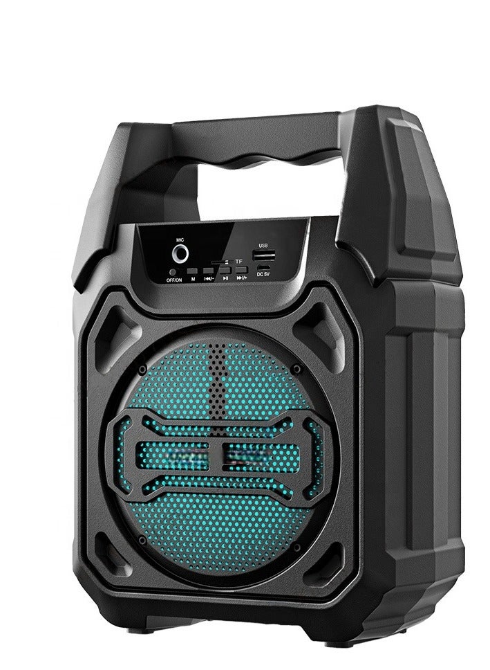 Wireless outdoor karaoke speakers with a wired microphone that delivers an immersive audio experience. - Image 1