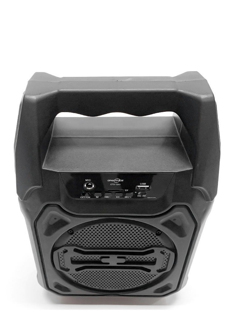 Wireless outdoor karaoke speakers with a wired microphone that delivers an immersive audio experience. - Image 3
