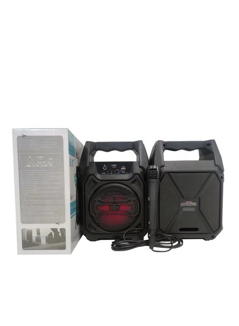 Wireless outdoor karaoke speakers with a wired microphone that delivers an immersive audio experience. - Image 5