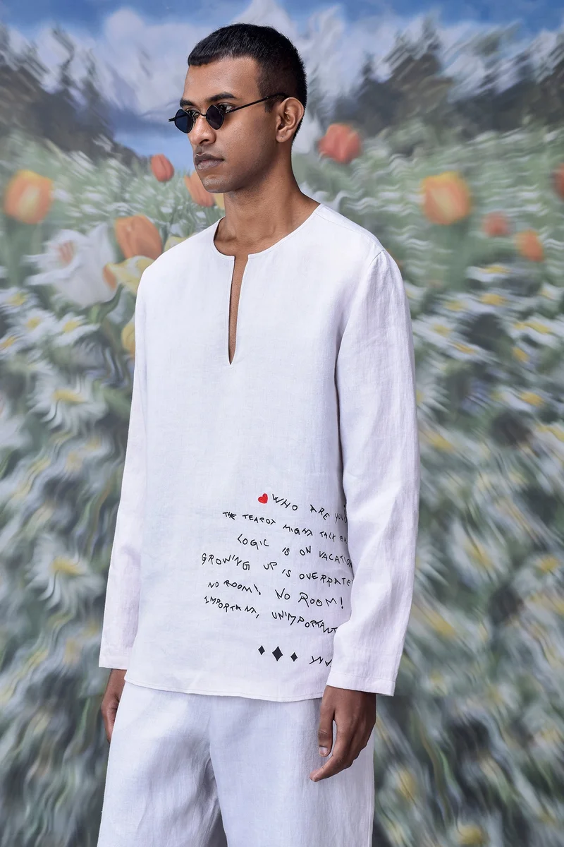 Genes Lecoanet Hemant Linen Graffiti T-shirt