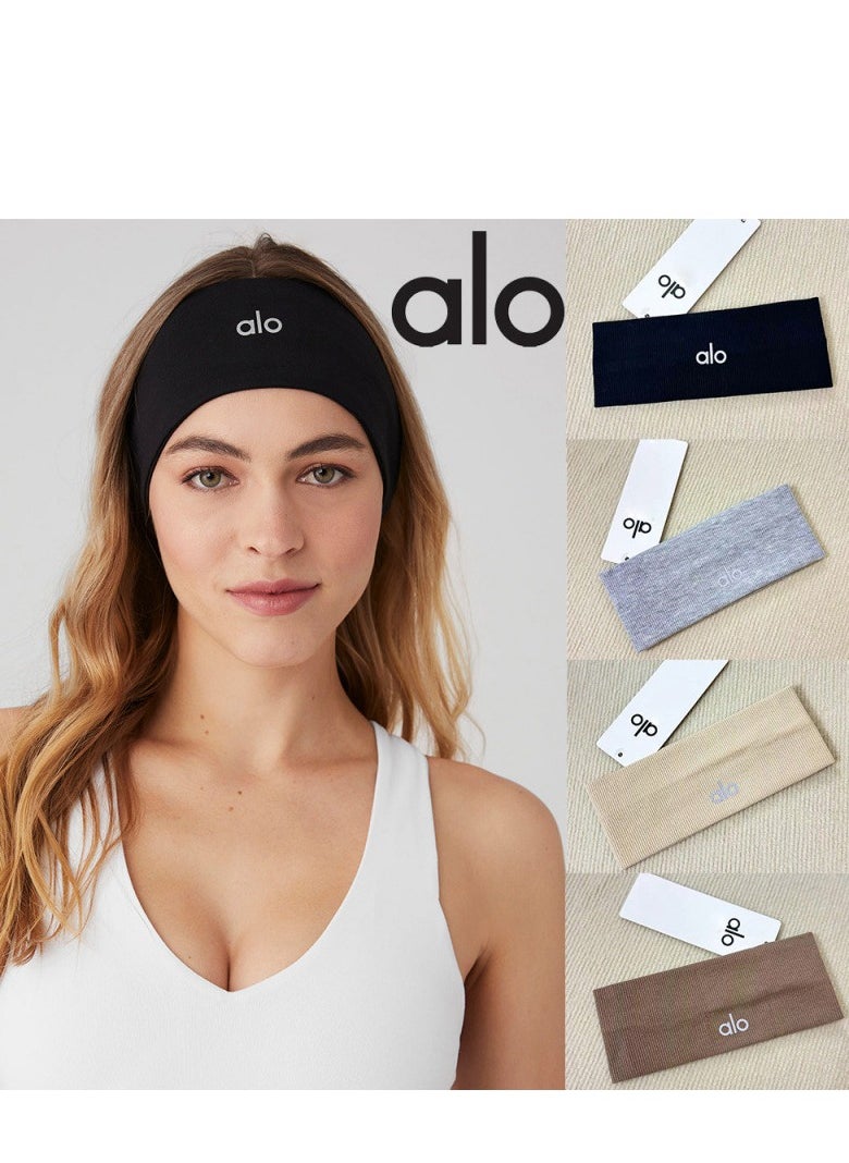 alo Running Hair Bands For Women, Girls' Sport Headbands, Sweat Bands for Sweat-Wicking, Soft Head Bands for Sports, Yoga  - Image 2