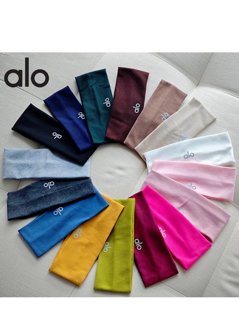 alo Running Hair Bands For Women, Girls' Sport Headbands, Sweat Bands for Sweat-Wicking, Soft Head Bands for Sports, Yoga  - Image 3