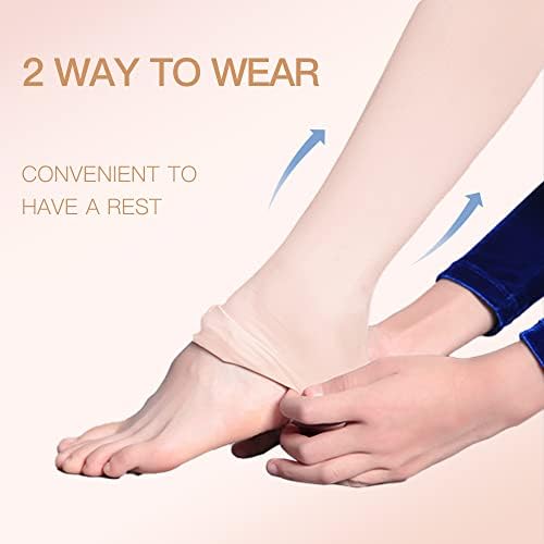 HETH Ballet Tights for Girls - Ultra Soft Dance Tights Convertible Pink Tight (Toddler/Kids,X-Large,2pcs) - Image 3