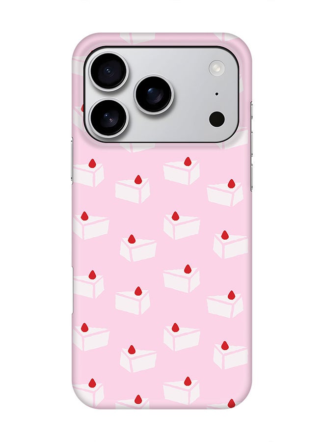 Stylizedd For iPhone 17 Pro,Case, [Compatible with MagSafe] Magnetic cover Slim fit Protection Matte, - Cake Piece