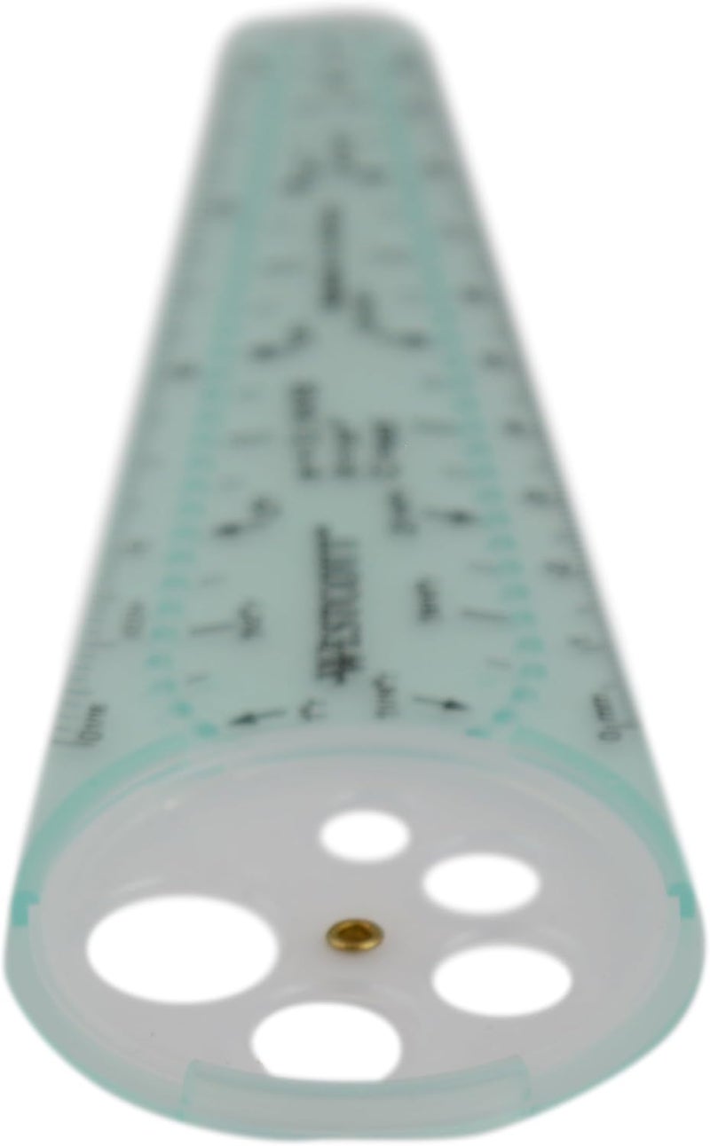Westcott 00516 Safety Compass for Geometry, Drafting, Classrooms, Crafters and Artists, Shatterproof, Translucent Drawing Compass Creates Perfect Circles from 1/4-Inch to 10 Inches - Image 2