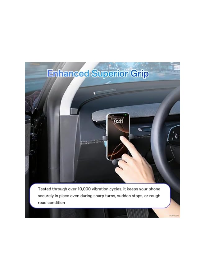 S-TOP Car Dashboard Hook Bracket Designed for Tesla, Interior Upgrade Modified Hook Mount for Tesla Model Y Model 3, Special Vehicle-Specific Storage Holder Accessories, Black - Image 3