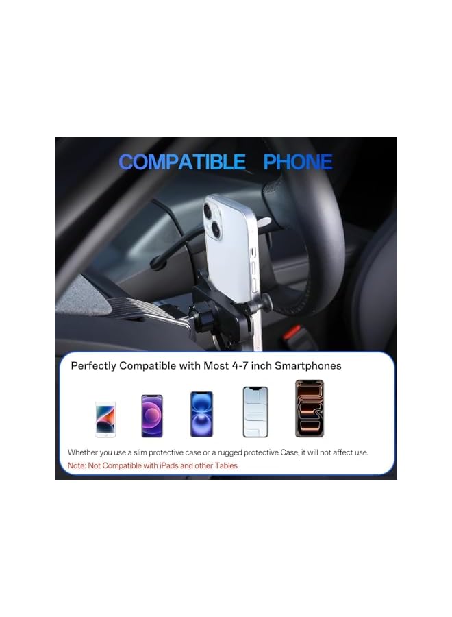 S-TOP Car Dashboard Hook Bracket Designed for Tesla, Interior Upgrade Modified Hook Mount for Tesla Model Y Model 3, Special Vehicle-Specific Storage Holder Accessories, Black - Image 4
